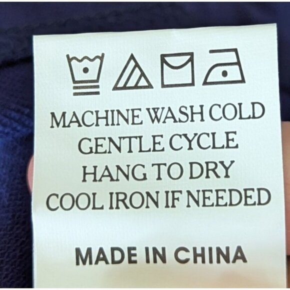 Happy Rose Girls size 10 Navy Cotton Knit Dress Crouched Lace Collar Stunning - Picture 11 of 14